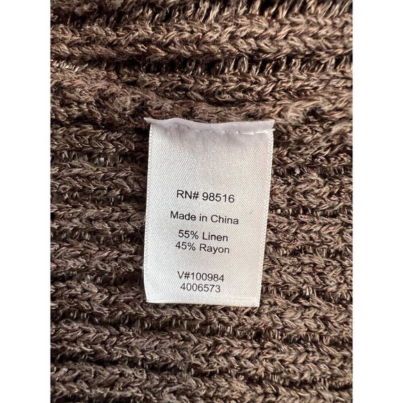 Coldwater Creek Womens Cardigan~Size S (6/8)~Brown Classic Versatile ~ L13 06 - Picture 8 of 9